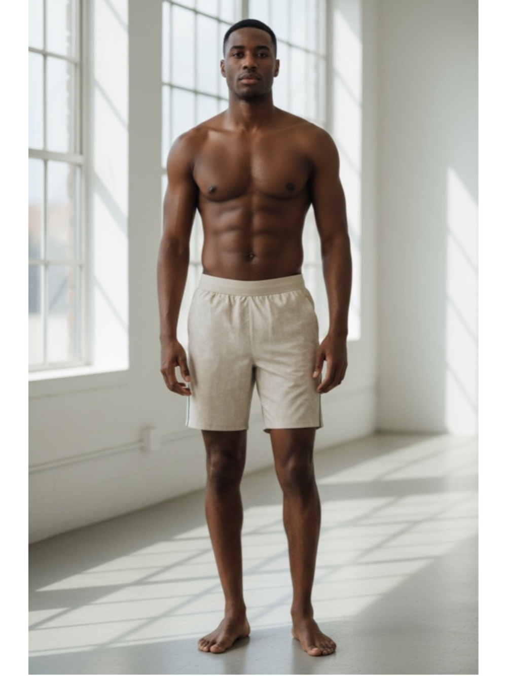 Men's VRST 2 in 1 7” running short TAN SIZE XXL